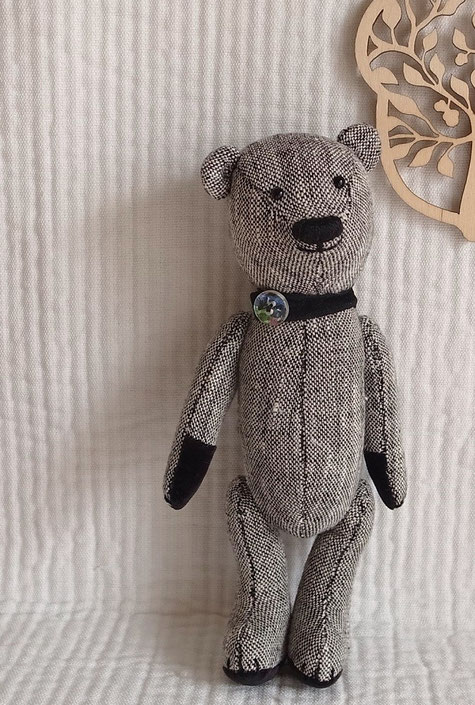 064　ツインズリトくま2　stand 19cm ・ sit 15cm ・ weight 97g