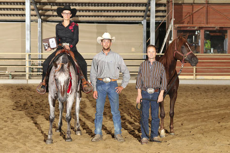 Maria Appenzeller ist Reserve Champion AWA Österreichische Meisterschaften Reining Novice Amateur. Foto: CK Photographics