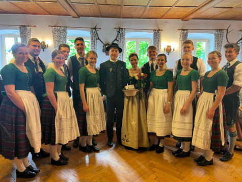 Trachtler an Hochzeit 