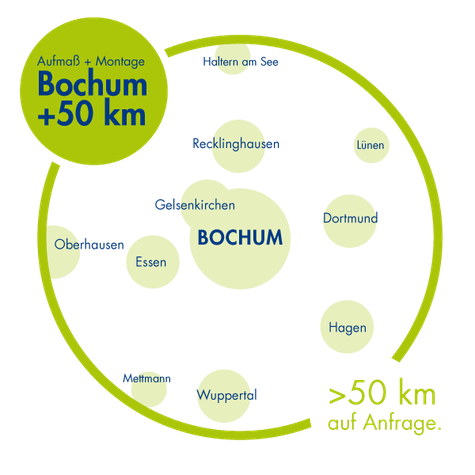 Aufmass- und Montageservice in Bochum und Umgebung