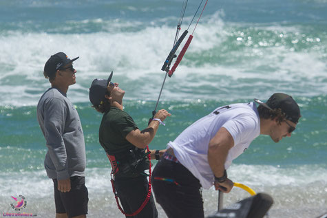 Kevin Langeree und Jesse Richman am Strand