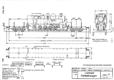 Wer einmal einen Blick auf das Grenzlast-raster des Uais 720 wirft, wird erkennen, dass der Transport der Lok 37 mit ihren knapp 50 t Leergewicht eine ziemlich knappe Num-mer war. 