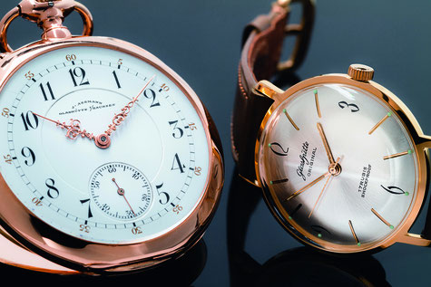 Historische Uhren der Manufaktur Glashütte