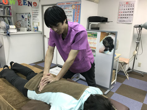 腰痛の施術