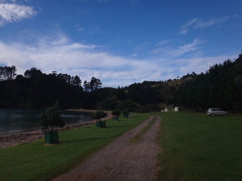Das erste Mal in Neuseeland ganz allein auf einem Campingplatz :) 