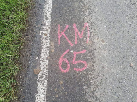 Die 65 auf dem Boden zu sehen fühlt sich unwirklich an. Aber sooo gut!