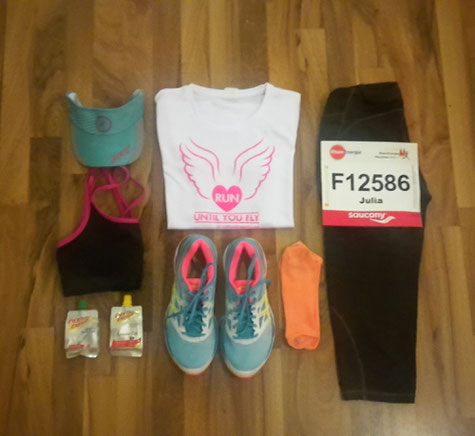 Meine Ausrüstung für den Halbmarathon