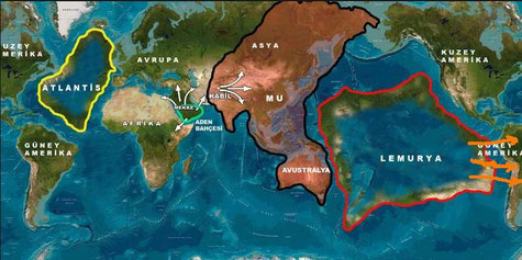 La cartographie de l'histoire civilisationnelle secrète par le chef Hopi Ours blanc - Cliquer pour agrandir
