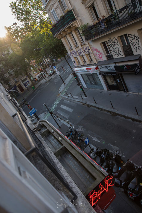 Blick aus dem Hotel Alaine in Paris