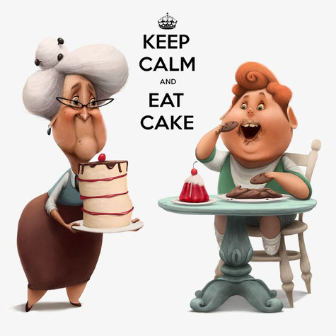 keep calm and eat cake