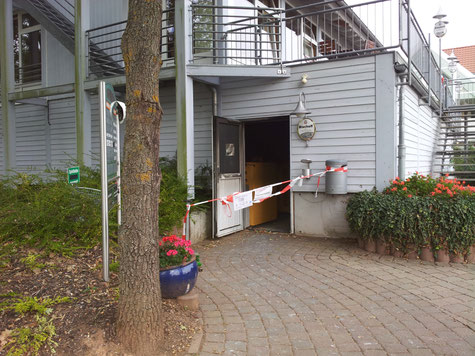 Brandschaden in der Caddyhalle des Golfclubs Donnersberg