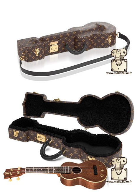 MALLE UKULÉLÉ AVEC INSTRUMENT LOUIS VUITTON instrument 30 000 euros prix 2025
