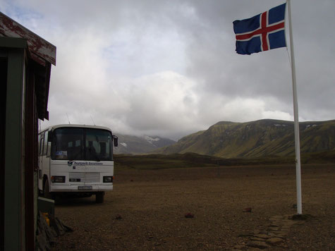 Ankunft in Alftavatn. Der Start (bzw. mein Tourstart) in Richtung Hekla.