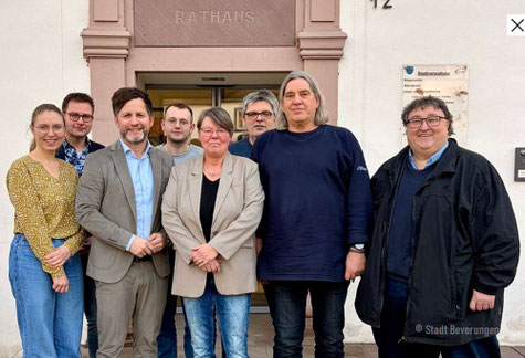 (v.l.) Katharina Gauding, Stefan Gördemann, Bürgermeister Tino Wenkel, Marcus Riese, Claudia Schmidtken, Frank Filmar, Thomas Kappmeyer, Ludger Ernst