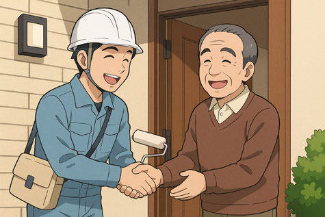 マナーの良い塗装会社に依頼して近隣トラブルの心配がなくなったお施主さん