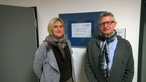 Über die Förderung durch das Bundesministerium für Umwel, Naturschutz, Bau- und Reaktorsicherheit freuen sich Konrektorin Stefanie Hillmann und Rektor Heiko Bickel.