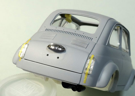 FIAT ABARTH 695SS 製作記 ①ボディはブルーグリーンで♪ - 1/24