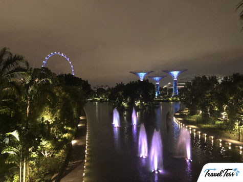 Gardens by the Bay in de avond
