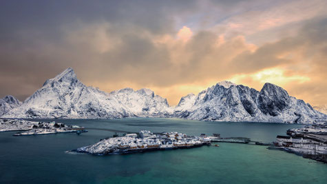 Blick über Sakrisøy