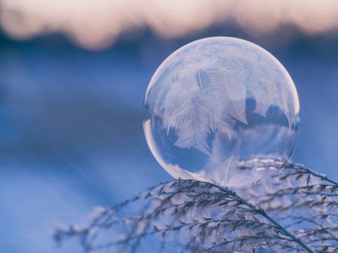 bubble soap frozen