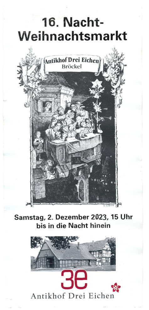 Weihnachtsmarkt, Nacht Weihnachtsmarkt, Antikhof Drei Eichen, Bröckel, 3e