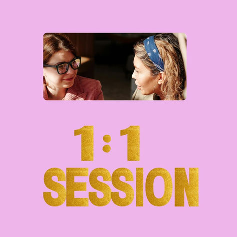 1 zu 1 Session, zwei Frauen die sich anschauen