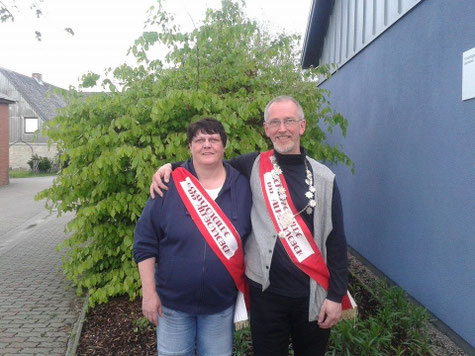 Archivfoto: Das Regentenpaar 2014 Marlies Guthardt und Klaus-Dieter Junge der Schützengilde Alt Bennebek.