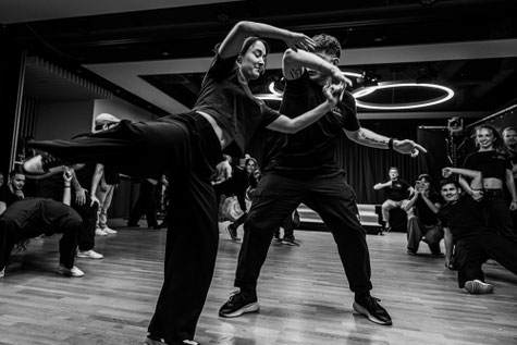 Teaching Thibault Ramirez & Nicole Ramirez, West Coast Swing, Swingvester, Austria