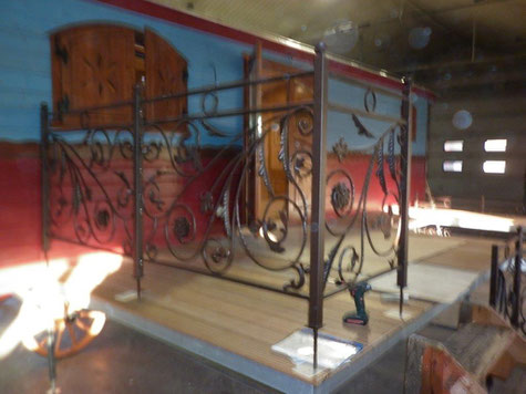 La terrasse de la roulotte