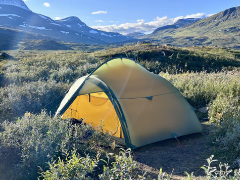 Exped Orion 3 UL an der Singi STF Fjällstuga