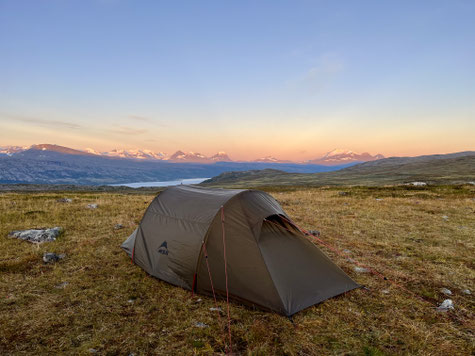 Mit Blick auf den Sarek National Park