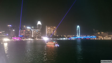 abends in der Marina Bay in Singapur, vor zehn Jahren war da einfach mal noch nichts