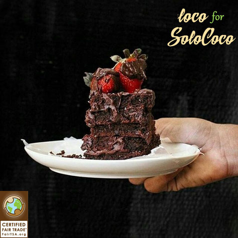 Rezept für SoloCoco Brownie mit Schokoladencreme