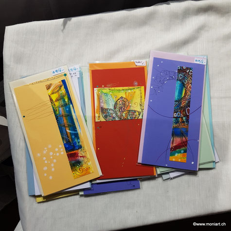 Karten Wichteln Geschenke Adventskalender Muster Farben Kunst