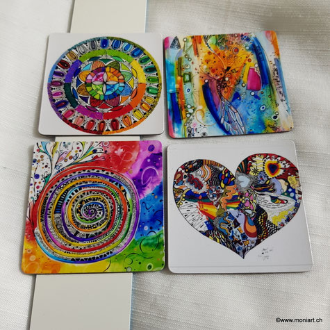 Magnete Kunst bemalte Steine painted Rocks wichteln Adventskalender