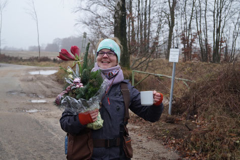 Ein kleines Dankeschön für die geleistete Arbeit! Fotos: Ulf F. Baumann