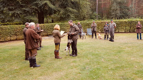 Jagdliche Brauchbarkeitsprüfung bestanden! Foto: von Schwerin