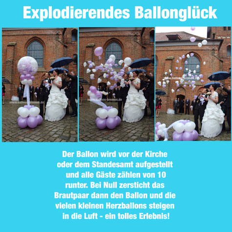 Explodierendes Ballonglück, St. Marien Kirche, Osterholz-Scharmbeck