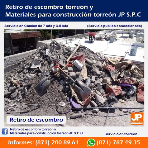 Retiro de escombro en torreón, arena y grava en torreón, caliche en torreón, tierra para jardín en torreón, tierra para relleno en torreón, piedra para cimiento en torreón, polvillo en torreón, material para construcción en torreón