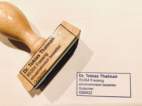 Dr. Tobias Thalmair ist einvernehmlich bestellter Gutachter