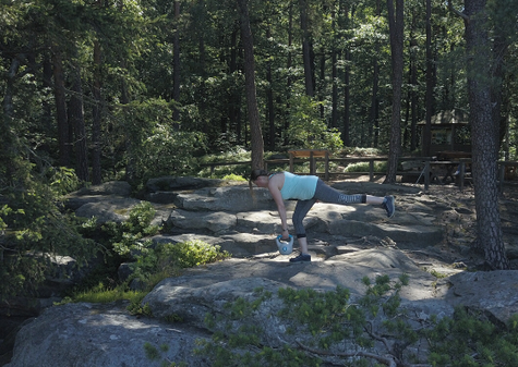 Standwaage mit Kettlebell