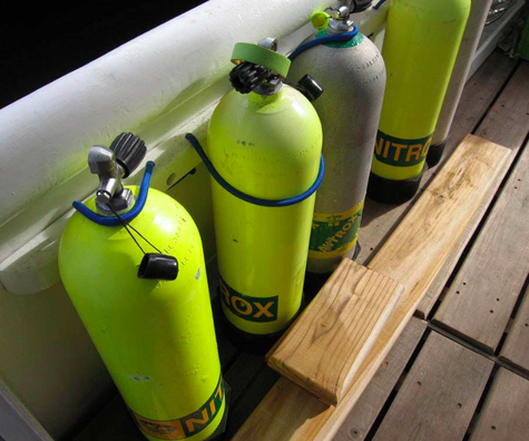 Nitrox dive tanks, ©Underseahunter Group