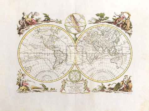 ꧁ Antonio Zatta, il Mappa Mondo, 1774 ꧂