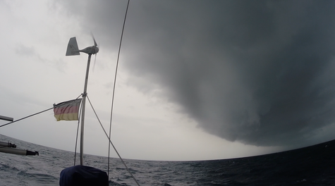Eine der vielen Unwetterfronten am Horizont