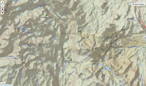 Ein leckeres Frühstück und von Reds Meadow bis Gladys Lake