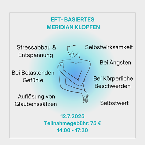 Einführungs Workshop in Mönchengladbach EFT Basiertes Meridianklopfen - Klopfakupressur zur Selbstregulation