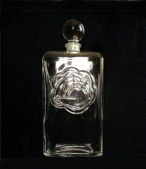 NOCTURNES - FLACON EN VERRE TRANSPARENT, VIDE AVEC BOUCHON BOULE EN VERRE