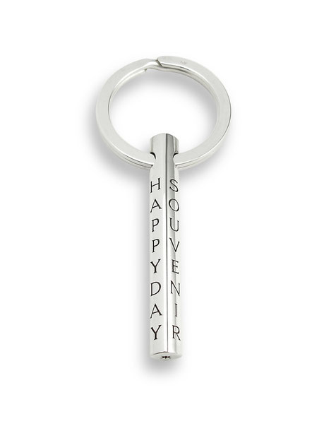 Schlüsselanhänger mit Text happy day souvenir keyring with text pendant
