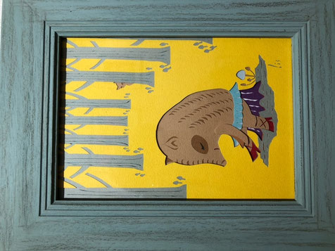 Lis 「森の中のうりぼう」¥10,000 195㎜×240㎜(110㎜×160㎜)