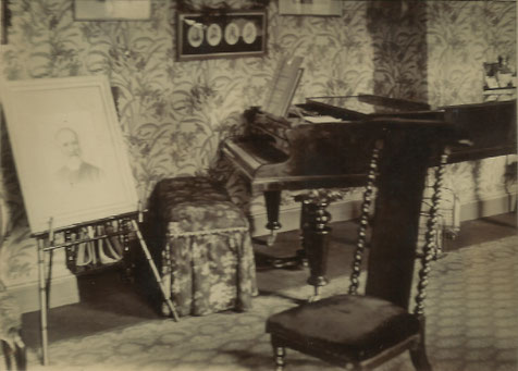 Drawing room in the vicarage, c. 1905